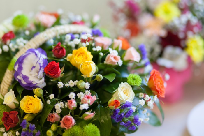 開業祝いの花